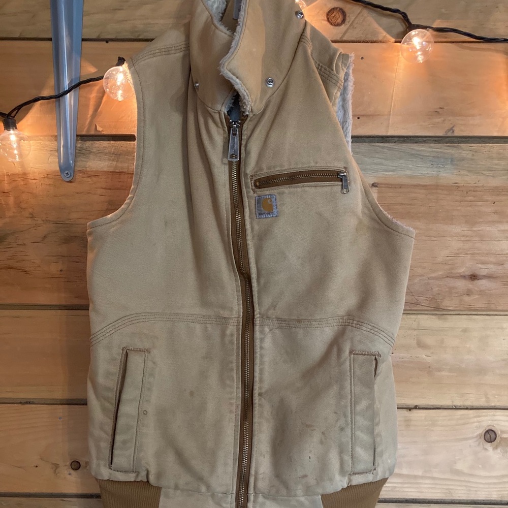 Ladies tan Carhartt vest